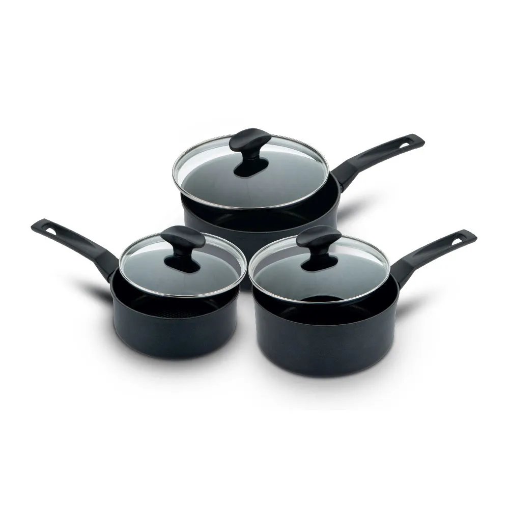 Prestige 9 x Tougher Aluminium Saucepan Set