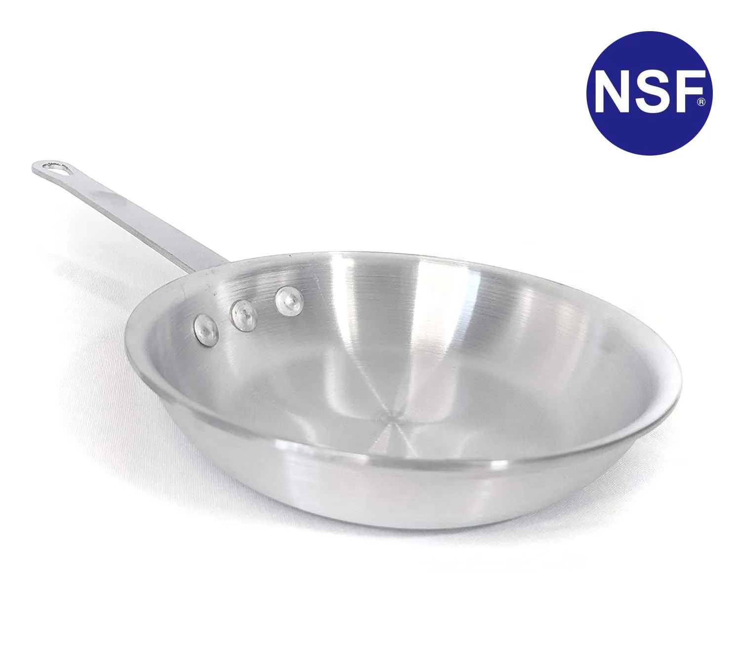 Professional Natural Aluminum Frying Pan Commercial Aluminum Cookware NSF