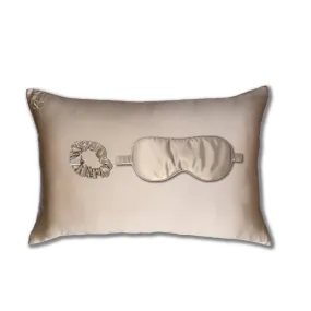 Queen Silk Pillowcase gift set - Champagne