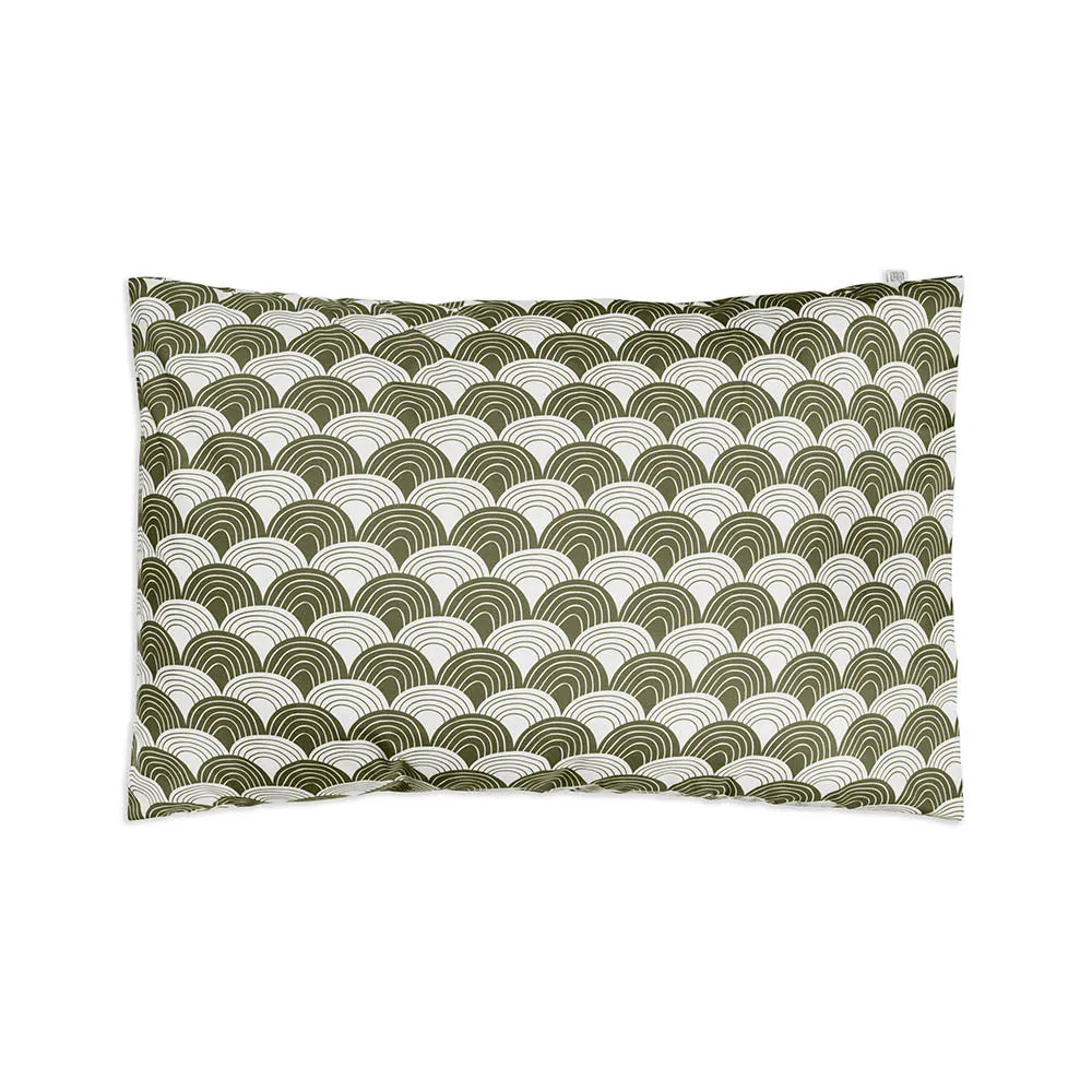 RAINBOWS | Olive green | Pillowcase | 50x60cm / 19.6x23.6"