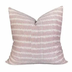 READY TO SHIP Sanjana Designer Pillows Stripe in Pom