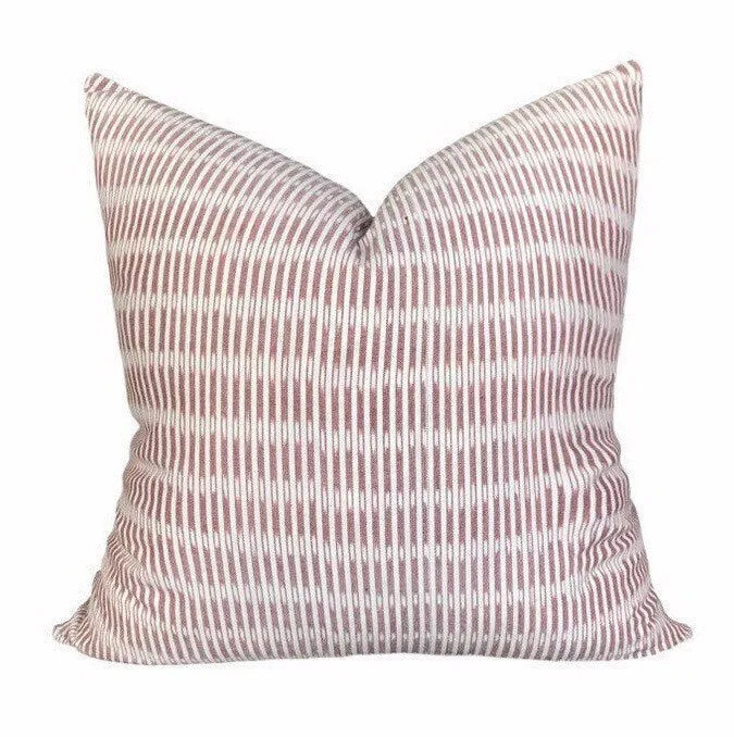 READY TO SHIP Sanjana Designer Pillows Stripe in Pom