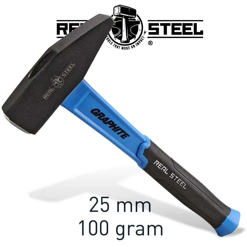 REAL STEEL HAMMER MACHINIST 100G 3.5OZ GRAPH. HANDLE REAL STEEL RSH0550