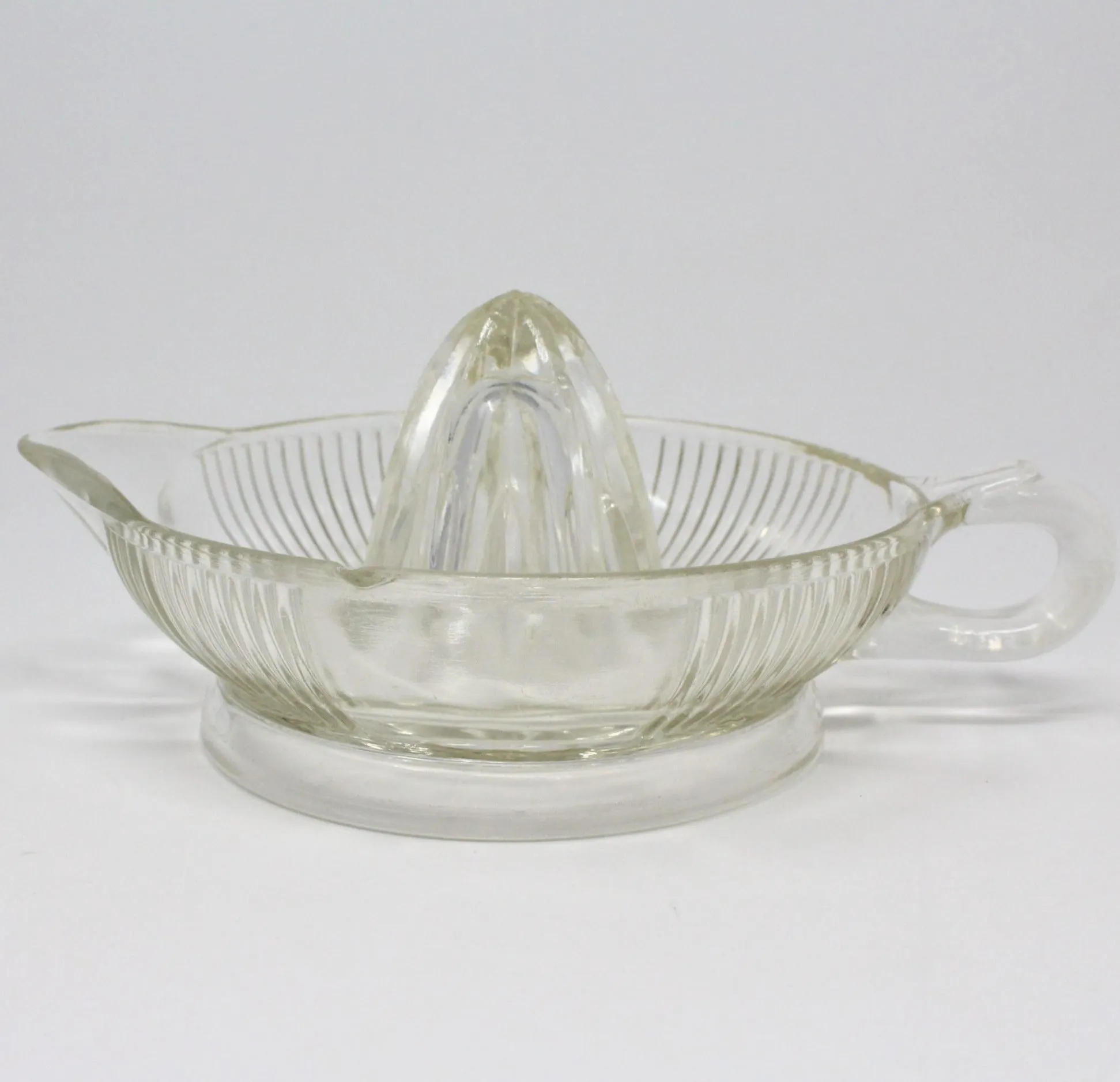 Reamer / Fruit Juicer, Depression Glass, Clear, Vintage