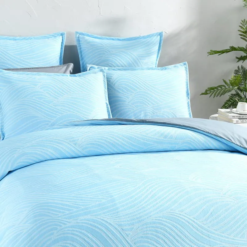 Renee Taylor Oscillate Sky European Pillowcase