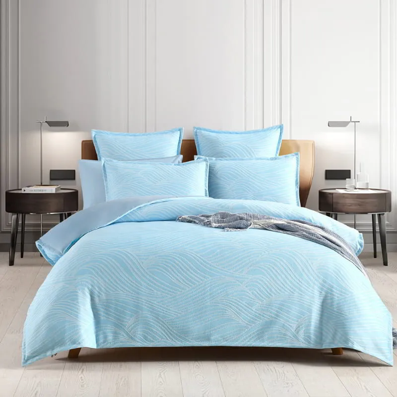 Renee Taylor Oscillate Sky European Pillowcase