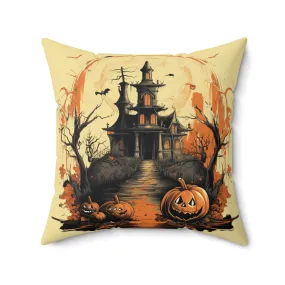 Reversible Halloween and Customizable Fall Throw Pillow - Personalize Your Autumn Decor!