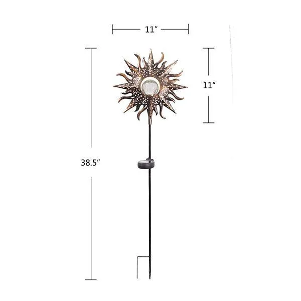 Romantic Solar Crackle Sun Garden Light