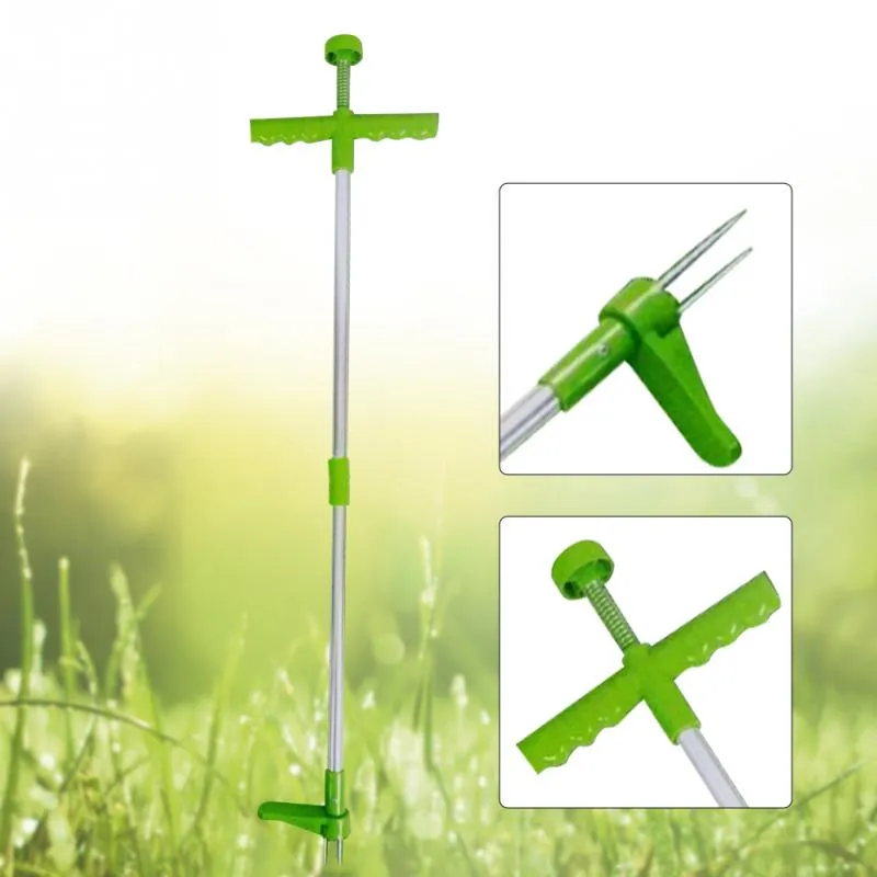 Root Remover Outdoor Killer Tool Claw Weeder Portable Manual Garden Lawn Long Handled Aluminum Stand Up Weed Puller Lightweight