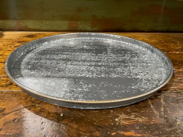 Round Metal Tray    #6091