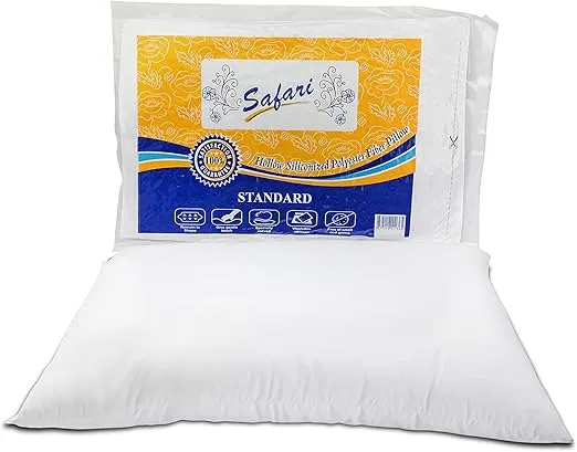 SAFARI Standard Bed Pillow (Size: 45x70 cm, Set Of 2, White)