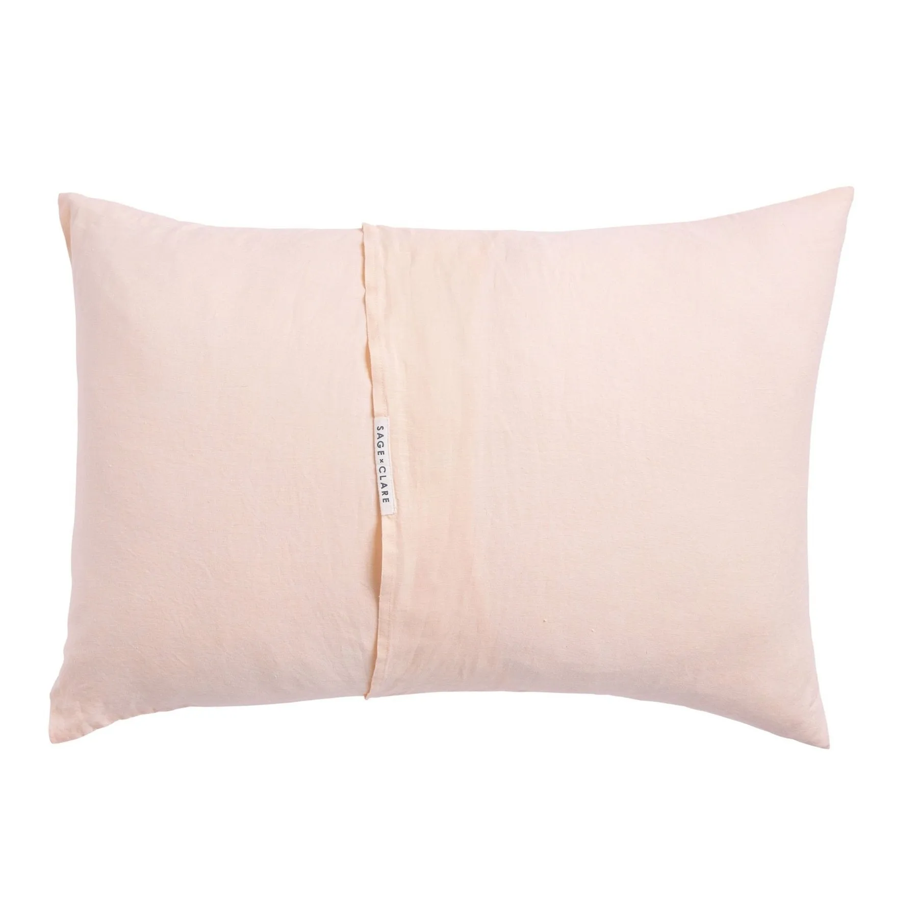 Sage and Clare Linen Standard Pillowcase Set Blush