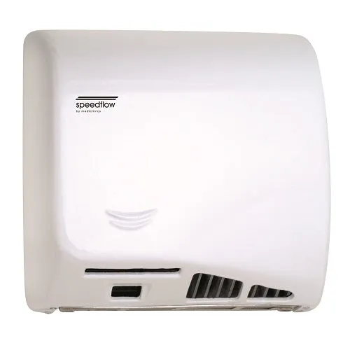 Saniflow® M06AF SPEEDFLOW® Hand Dryer - Cast Iron White Epoxy High-Speed Universal Voltage ADA