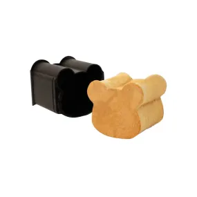 SANNENG Non-stick Bear Shape Loaf/Bread Pan, 5.3" x 4.6"