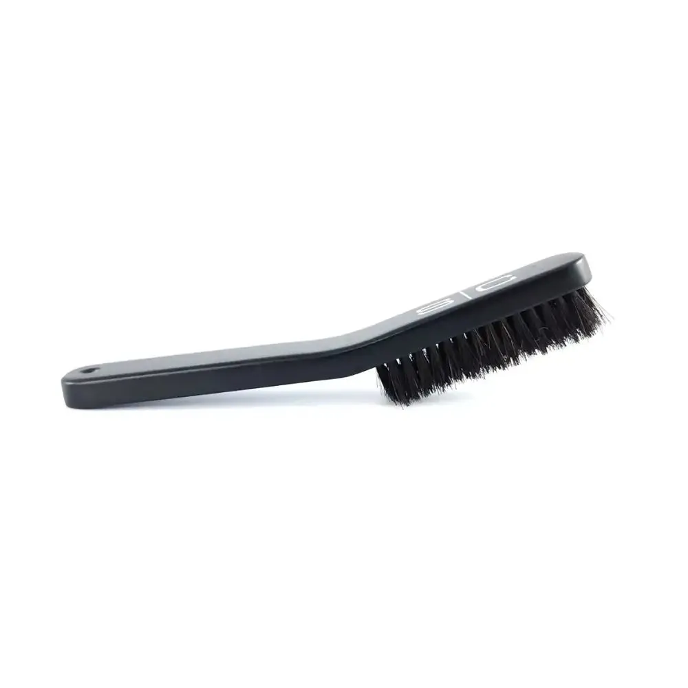 S|C No Knuckles Professional Curved Fade Natural Bristle Brush Large