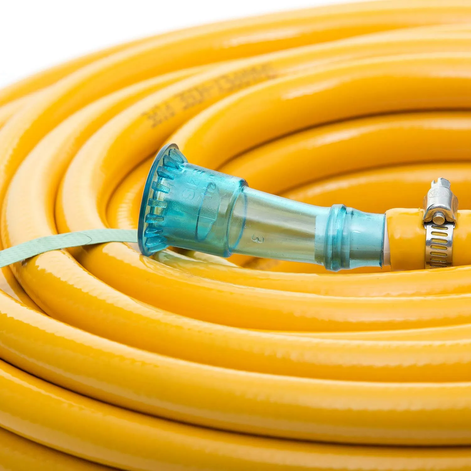 Sharpex 10 Meter 0.5 Inch Hose Pipe for garden | Heavy Duty Yellow Water Pipe Lightweight, Durable & Flexible | Hose with Clamps & Connector | Car Washing, Garden Pipe for Home, Outdoor-Indoor Use