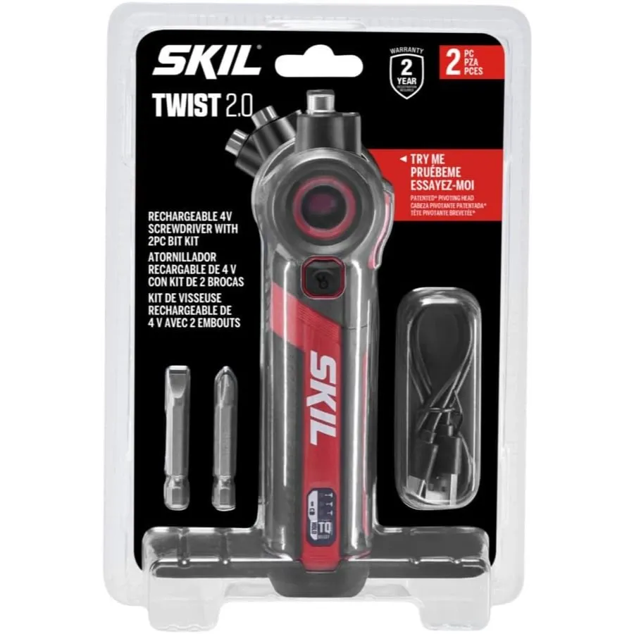 SKIL SD5619-01 Rechargeable Screwdriver w/ 2 Bits