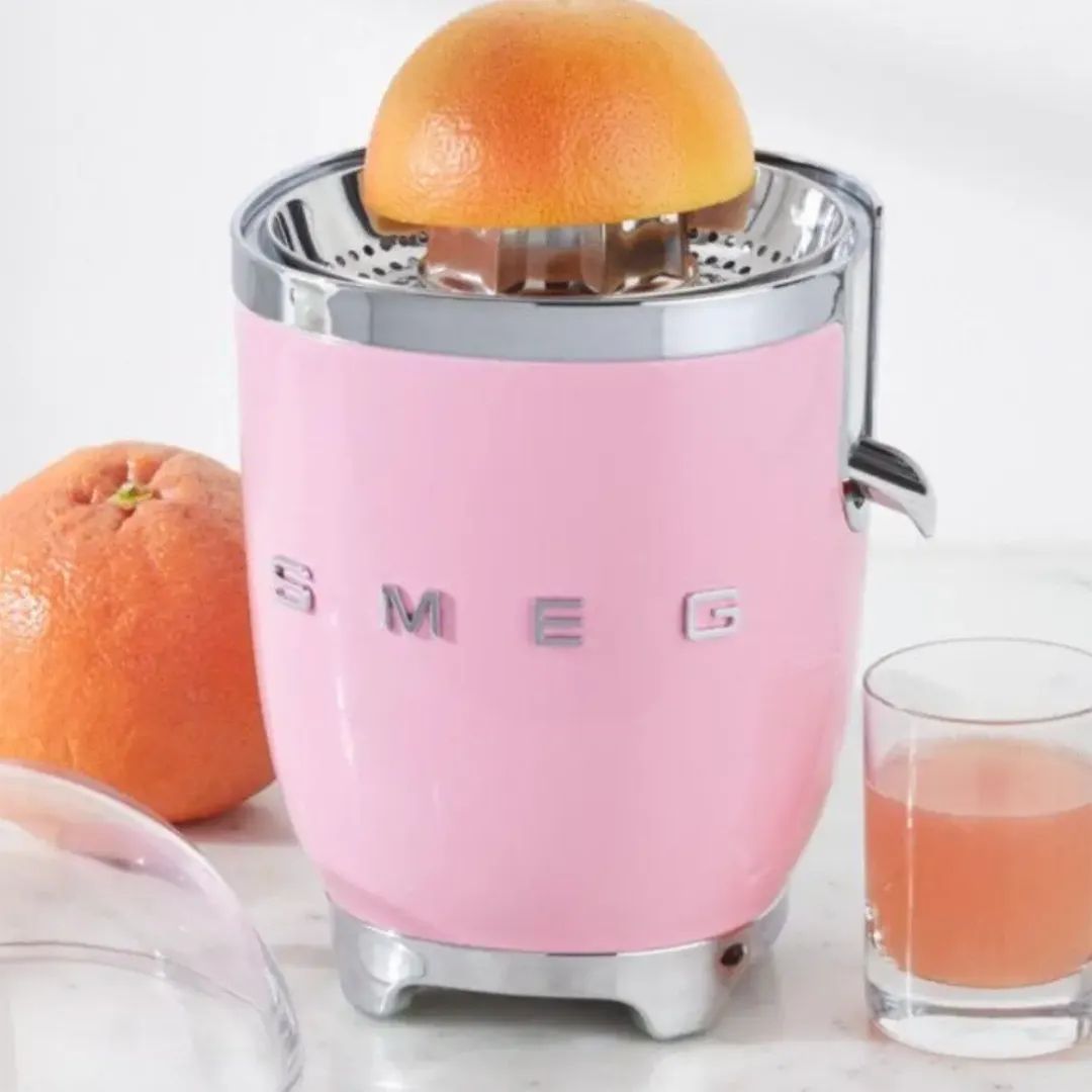 SMEG CJF11PKUK (Pink) 70W 50’s Retro Style Citrus Juicer