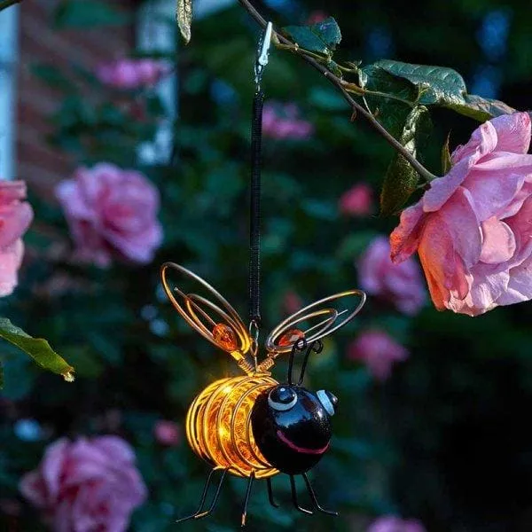 Solar Bouncing Bee Garden Light