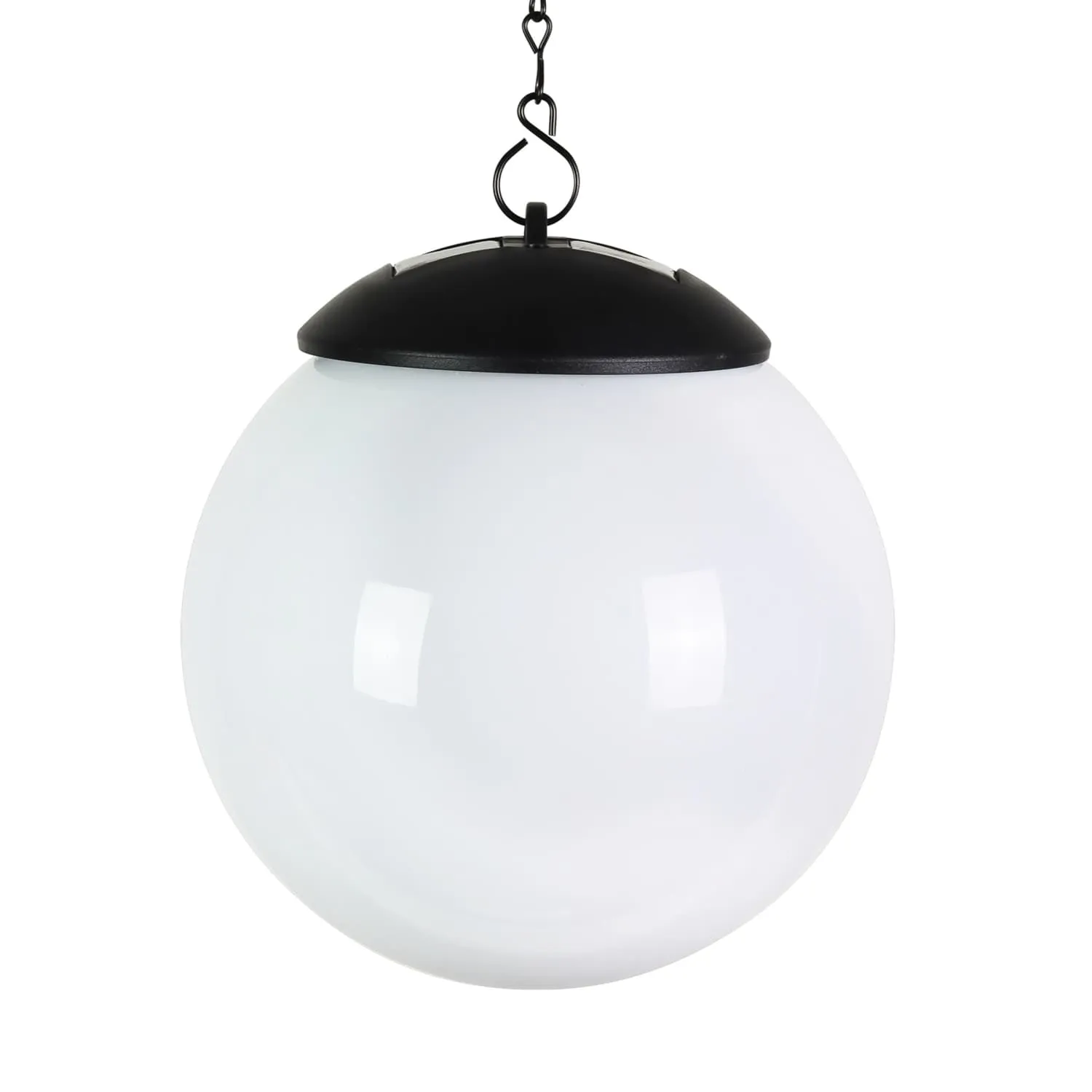 Solar Color Changing Plastic Hanging Ball Light, 6 by 19 Inches