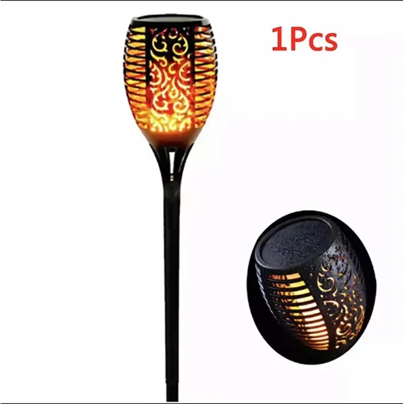 Solar Flame Torch Light(s) Flickering Waterproof