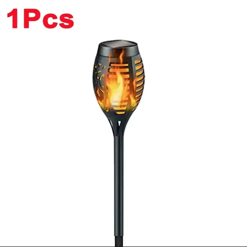 Solar Flame Torch Light(s) Flickering Waterproof