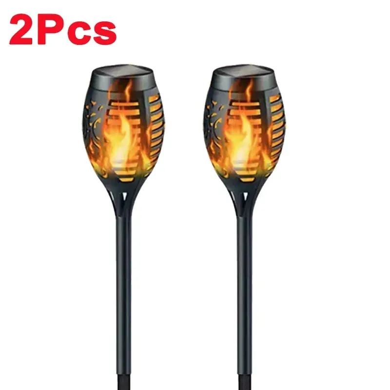 Solar Flame Torch Light(s) Flickering Waterproof