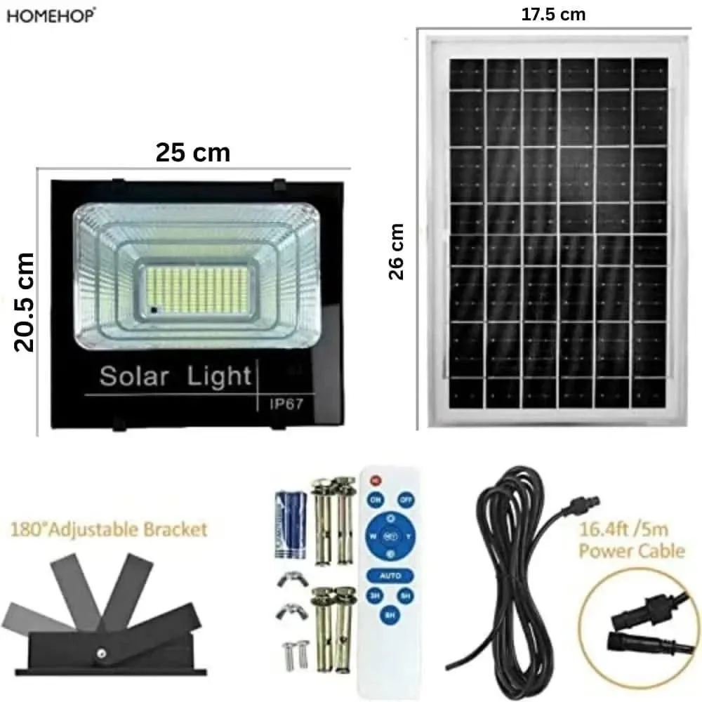 Solar LED Flood Light Outdoor Waterproof Commercial Lights for Home, Garden, Playgrounds, Stadium (Cool White,50W)