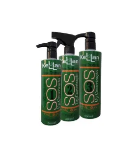 SOS Restorer Hair Replenisher Fiber Nourishing Treatment Kit 3x500ml - Kellan