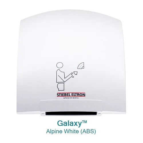 Stiebel Eltron Galaxy™ ABS Cover in Alpine White Ultra-Quiet Touchless Automatic Hand Dryers