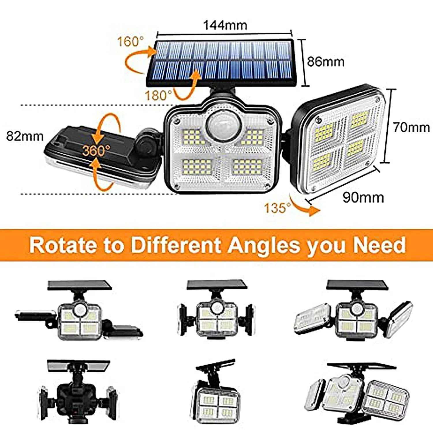 Super Solar Powered Light Trio