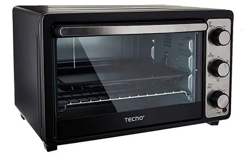 Tecno Uno TEO 2800 Oven Black 5 Functions, 28L