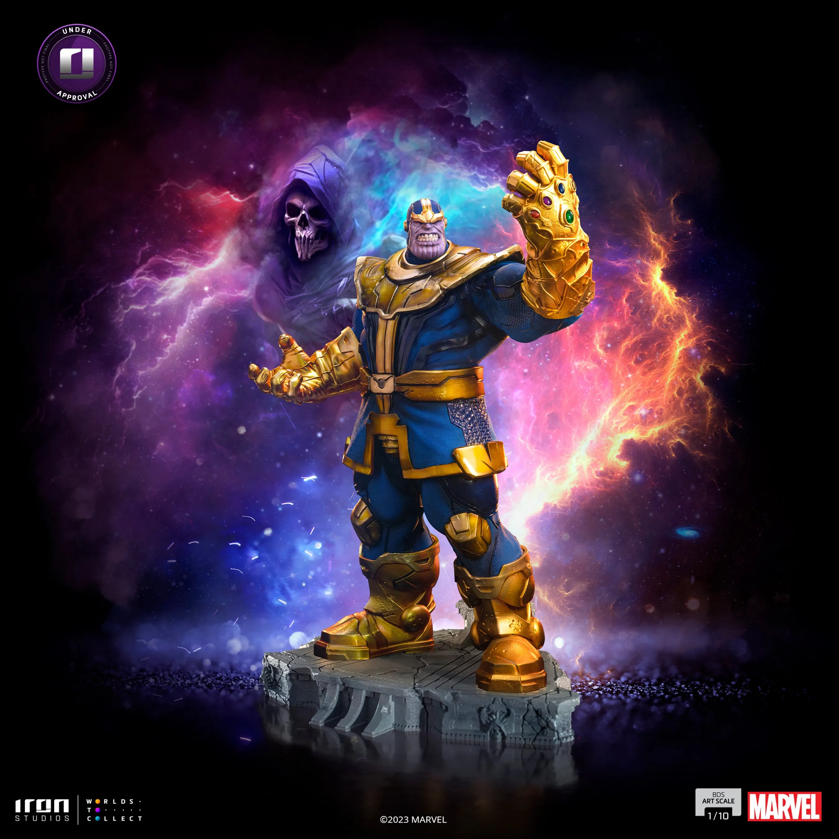 Thanos Infinity gauntlet Diaroma BDS Statue by Iron Studios