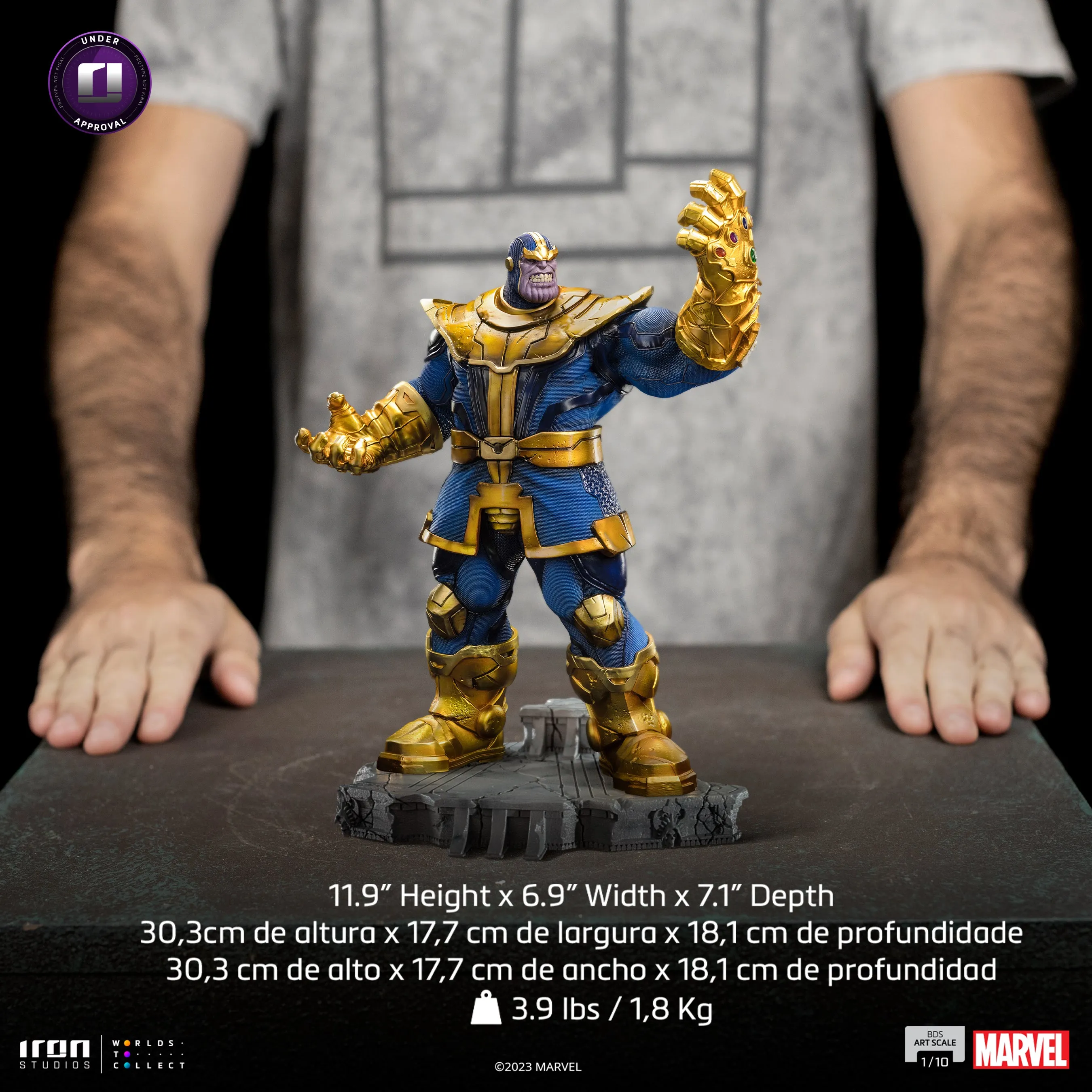 Thanos Infinity gauntlet Diaroma BDS Statue by Iron Studios