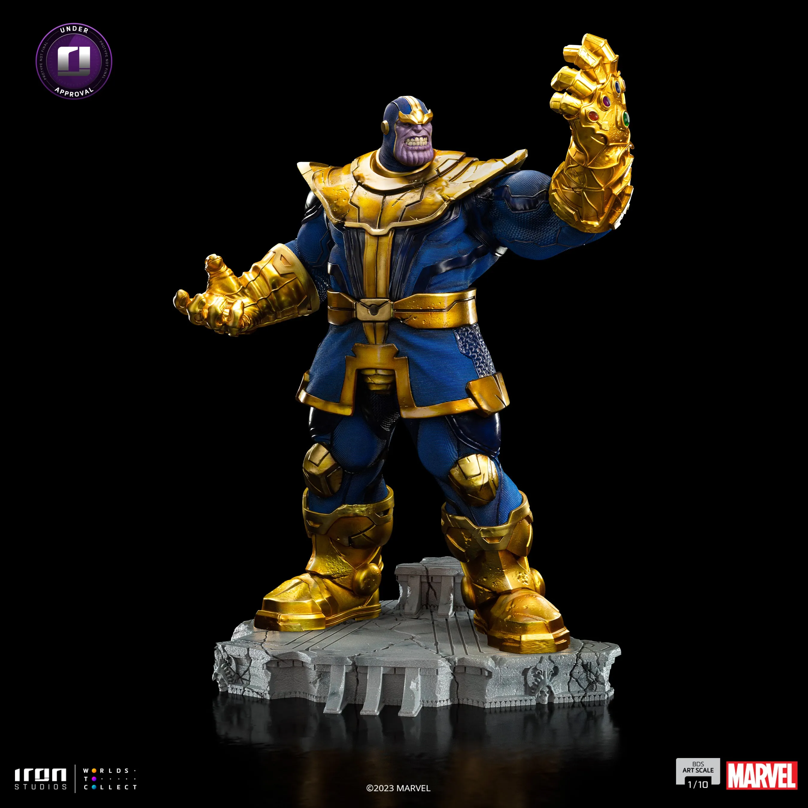 Thanos Infinity gauntlet Diaroma BDS Statue by Iron Studios