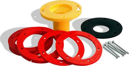 TOILET FLANGE KIT 1/4 IN - 5/8 IN PLASTIC