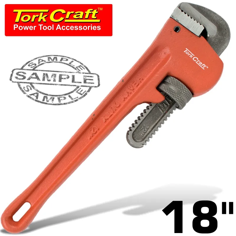 TORK CRAFT PIPE WRENCH HEAVY DUTY 450MM TC602450