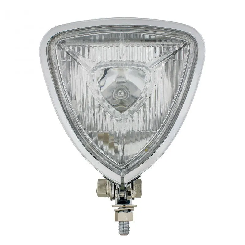 Triangle Chopper Headlight - Aris Style -Chrome