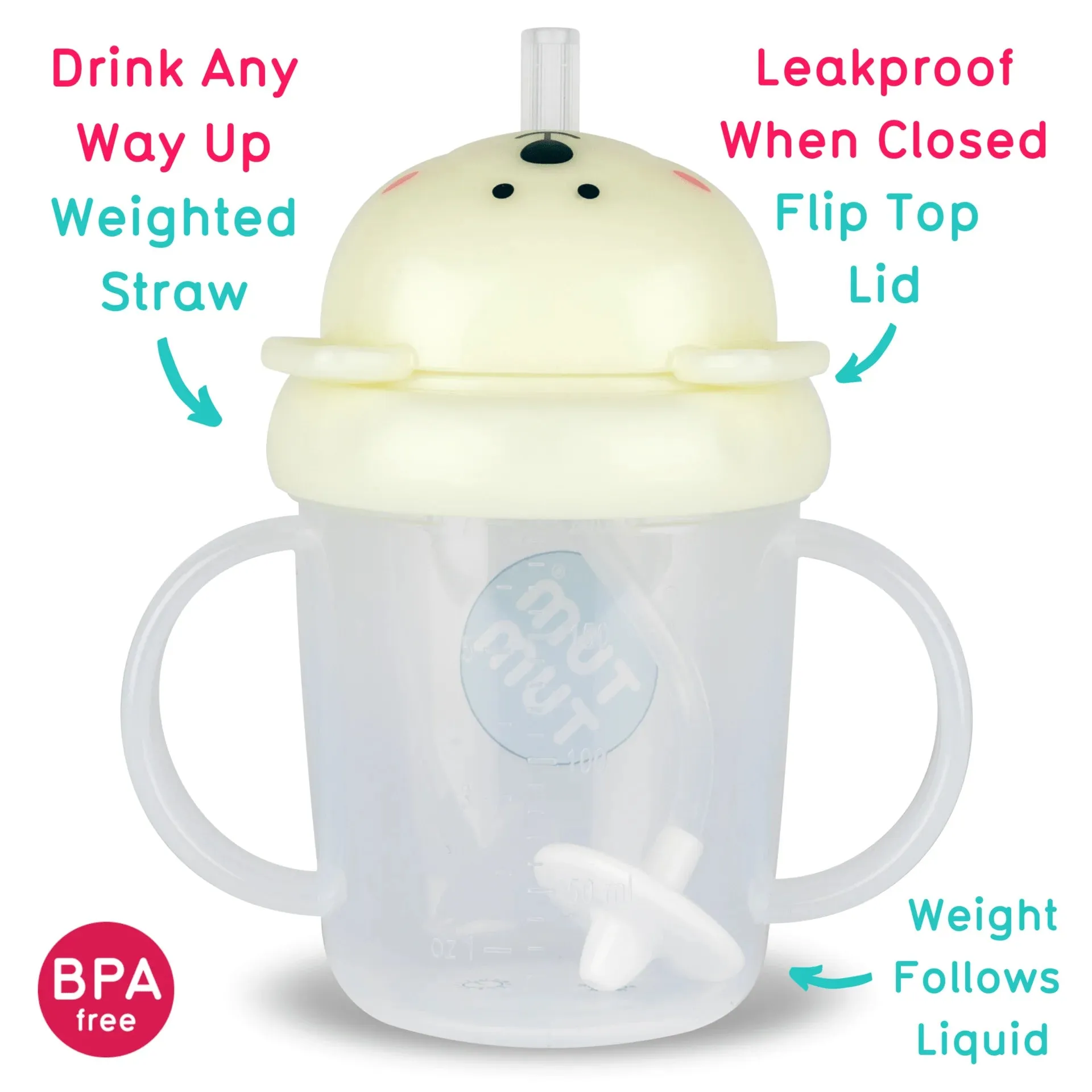 Tum Tum Tippy Up Cup Pete Polar Bear Glow in the Dark