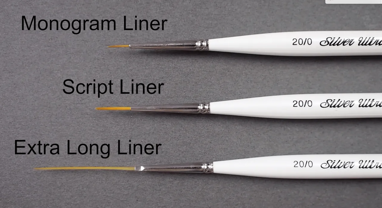 Ultra Mini® Xtra Long Liner 7/0 Short Handled Brush