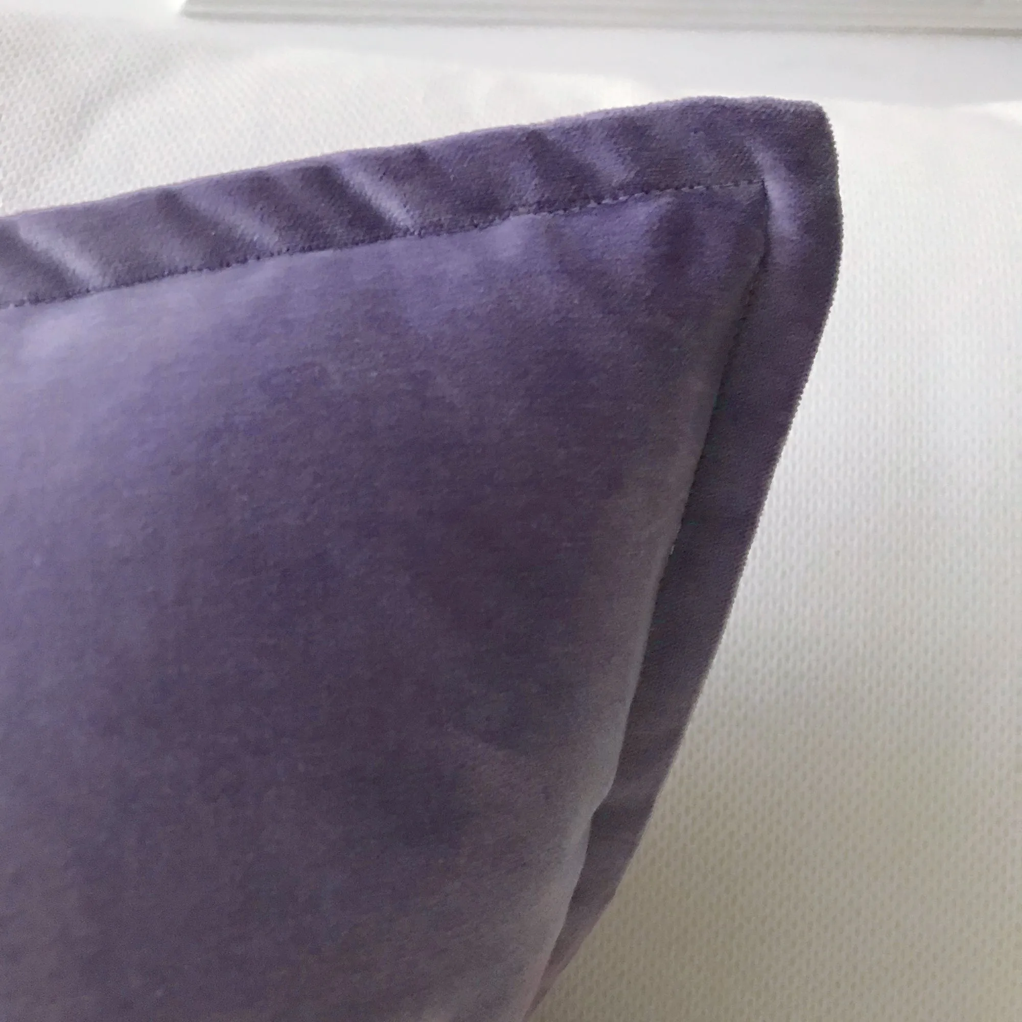 Velvet Standard Sham 20x27 in Lavender