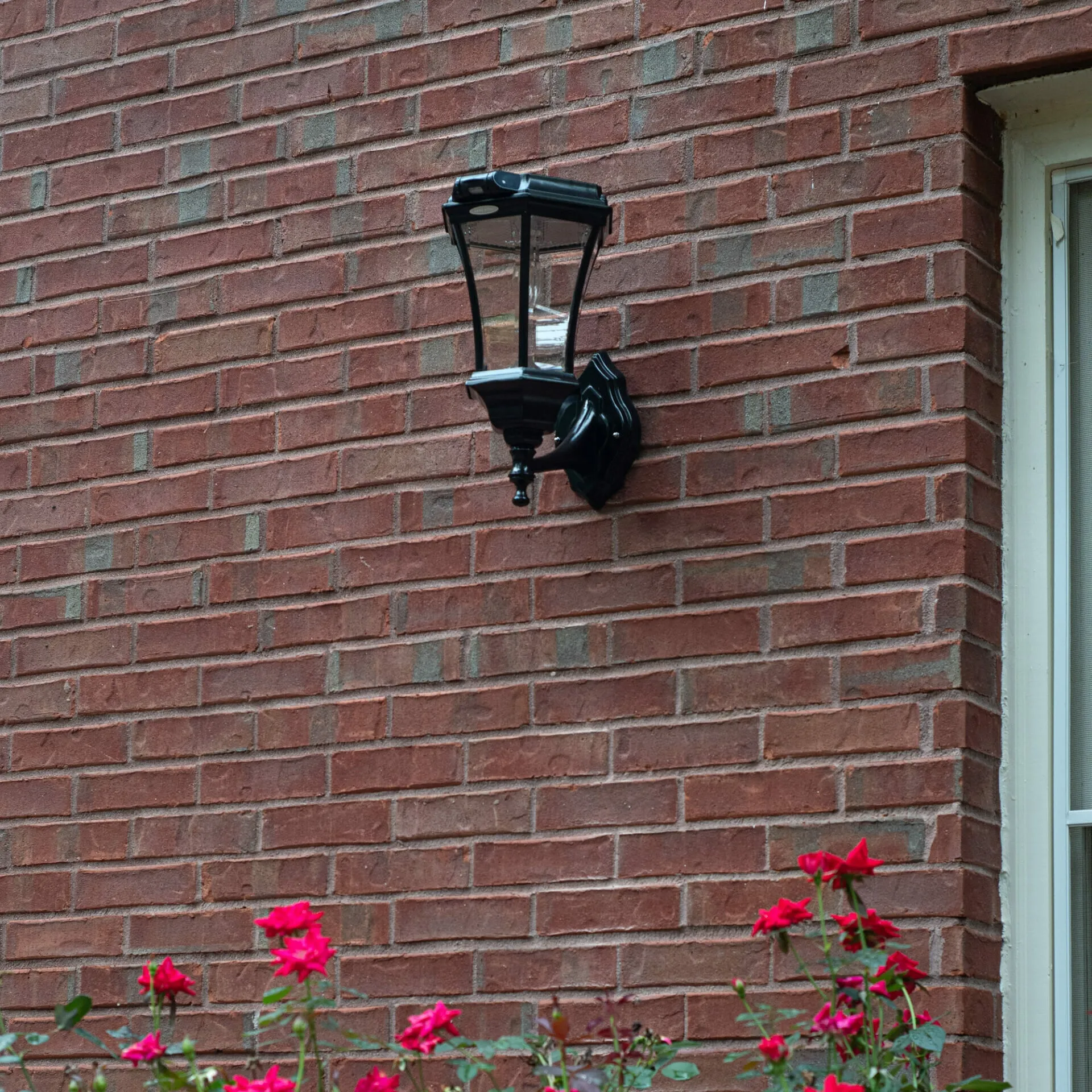 Victorian LED Solar Post Light W/ Motion Sensor, 100 Lumens, CCT Selectable 2700K, Black Finish, 3 Mounting Options Included