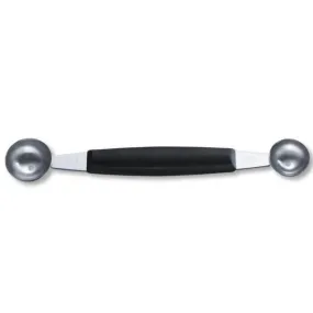 VICTORINOX POTATO/MELON BALLER WITH 2 SCOOPS BLACK HANDLE