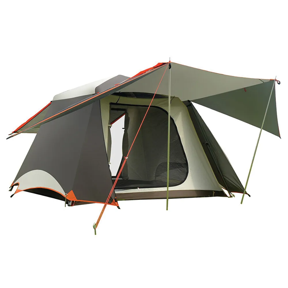 Vidalido Large Instant Cabin Tent Plus - White Coffee