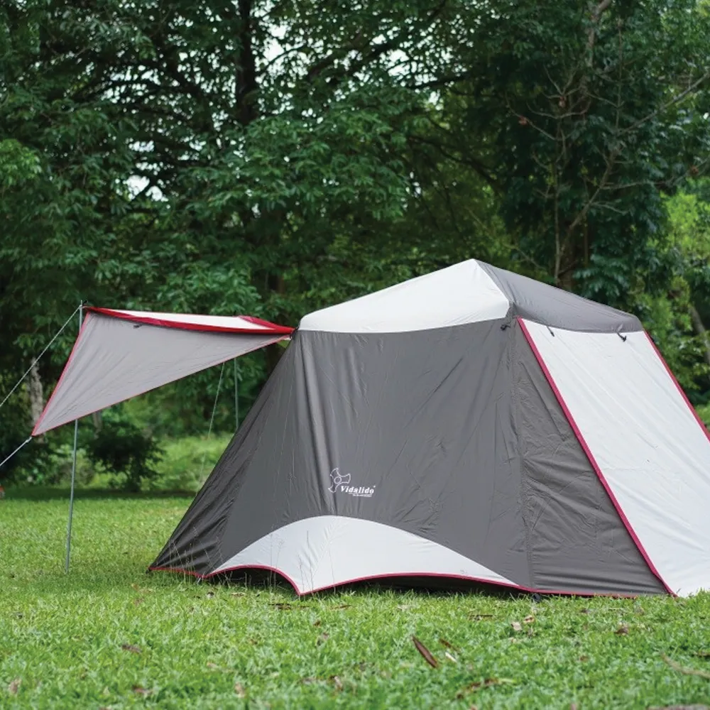 Vidalido Large Instant Cabin Tent Plus - White Coffee