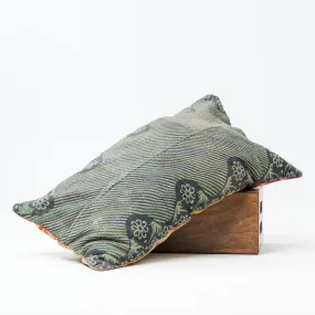 Vintage Kantha Lounge Pillowcase Black/Greens