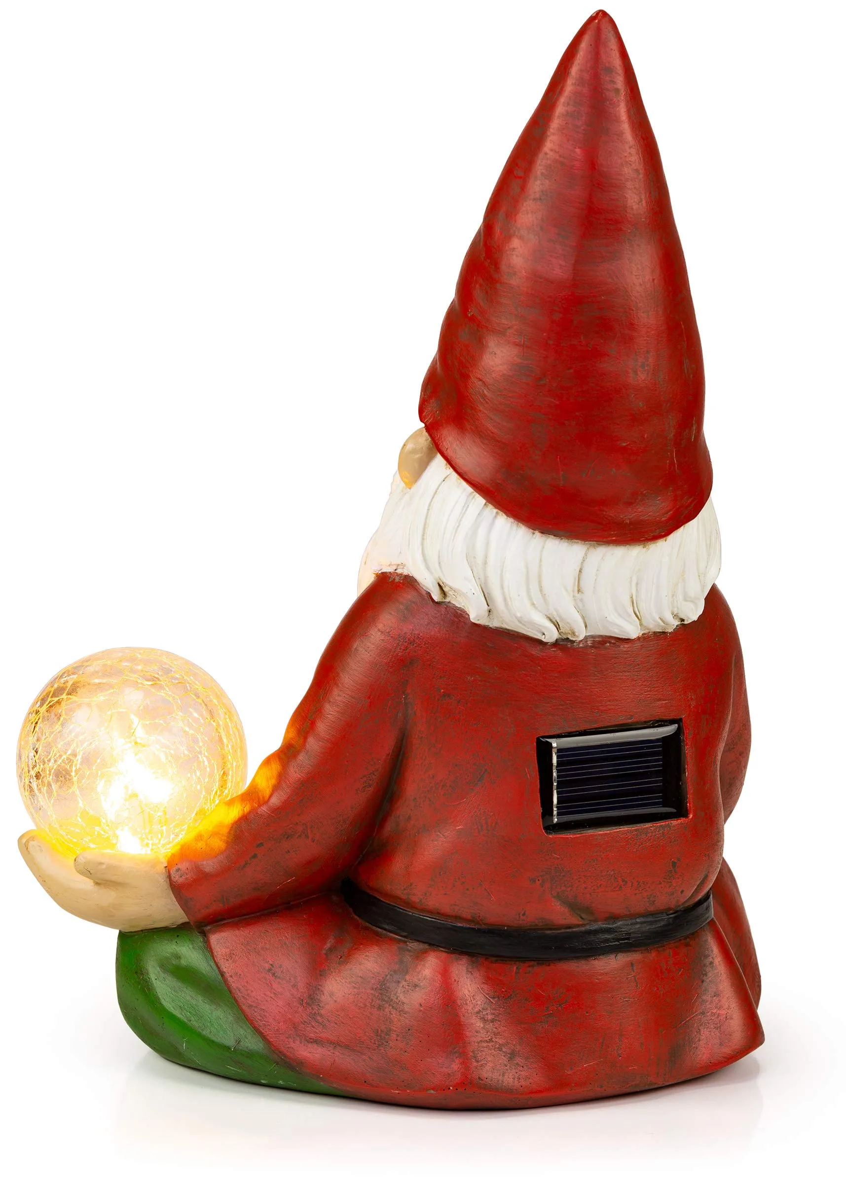 Vp Home Zen Yoga Gnome Solar Powered Led Outdoor Decor Garden Light