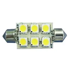 Warm White 10-30V LED Festoon Bulb - 97 Lumens - 44mm