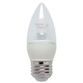 Westinghouse 0321200 3 Watt LED B10 Decorative Torpedo Dimmable - 3000 Kelvin - Warm White - 250 Lumens - E26-Medium Base - 120 Volt - Card