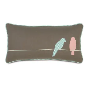 Wild Things Love Birds Lumbar Pillow Cover 11x21